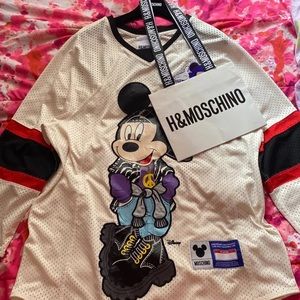 H&M X MOSCHINO COLLABORATION MICKEY MOUSE JERSEY